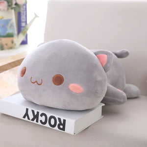 Wide Awake Kitty Plush (Grey)