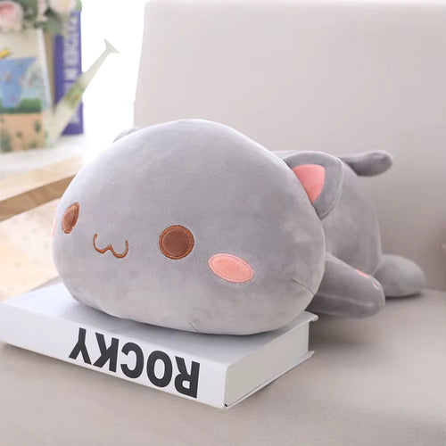 Wide Awake Kitty Plush (Grey)