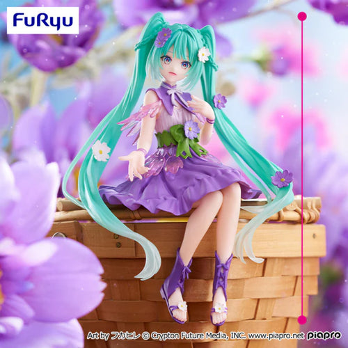 Hatsune Miku Noodle Stopper Figure - Flower Fairy Purple Cosmos